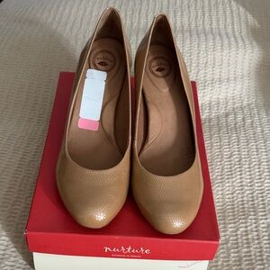 Nurture Tan Leather Heels
